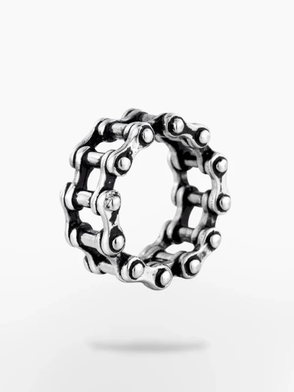 TECHWEAR SILVER CHAIN RING